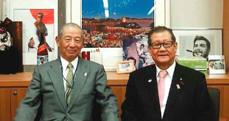 赤枝医学研究財団 初代理事長とともに