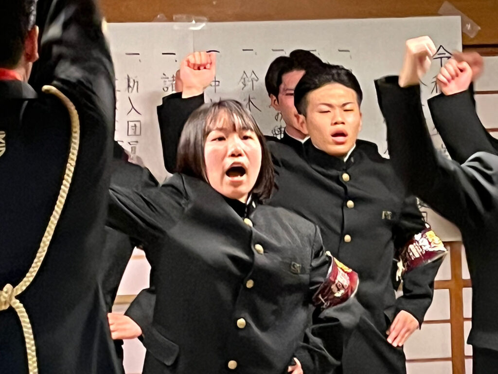 母校、東京医科大学の応援団に新入団員が4名入り歓迎会に参加！