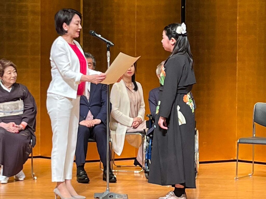 花みずき邦楽邦舞ジュニアコンクールに参加